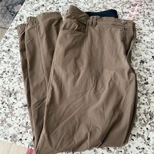 BYLT Basics Brown Joggers Lightweight Cotton Blend